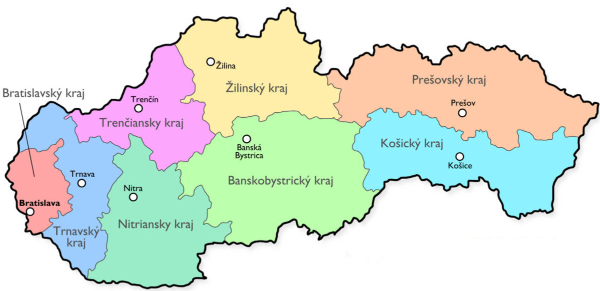 Slovak map